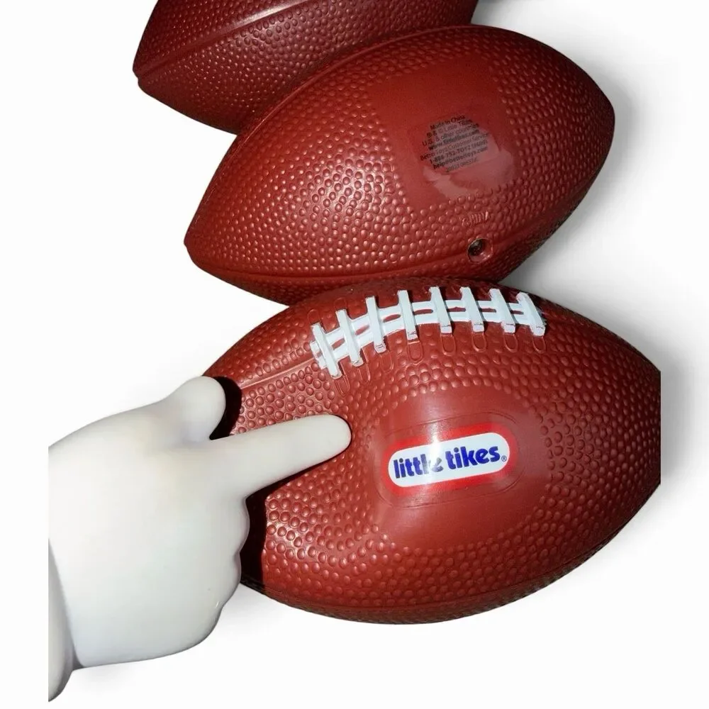 Little Tikes Mini Replacement Football Balls x 3 Soft Easy Grip